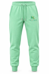 Nouveau pantalon de jogging décontracté pour homme vert menthe, taille élastique avec cordon de serrage, respirant, en coton et fibre de bambou, poids moyen, pour l'automne - Product Image 6