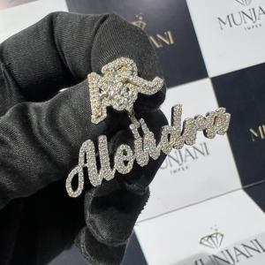 Colgante de Plata 925 con Diamante VVS de Corte Brillante, Certificado IGI, Estilo Hip Hop, Joyería Fina, Dijes para Fiesta - Product Image 2