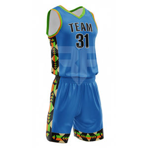 Uniforme de Baloncesto Personalizado para Equipo, Camiseta y Pantalones Cortos Reversibles, Conjunto Personalizable - Product Image 1