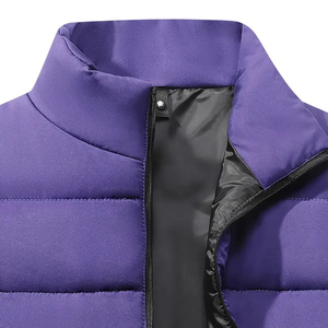 Men’s Full Zip Quilted Puffer Vest Winter Jacket Lightweight Warm Insulated Sleeveless <b>Coat</b> for Daily Wear Outdoor Sports and Co - Product Image 5