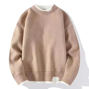 AL SWANS INTERNATIONAL Men's Solid Color Knitted Anti-Pilling Pullover Sweater Full Sleeve Crew Neck Autumn Wear Cotton Material - Product Image 5