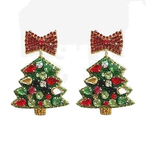 Cute Beaded Food Pattern Drop Pendant Earrings for Unisex Trendy Party Wedding Wear - Product Image 6