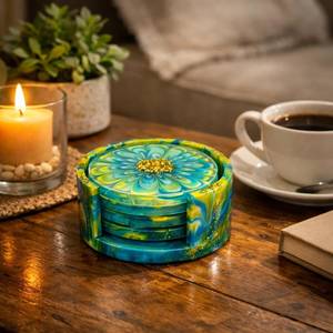 Handmade Luxury Resin Tea <b>Coaster</b> Custom Design For Home Hotel Restaurant Or Cafe Table Ware Decoration <b>Beer</b> Mug <b>Coaster</b> Use - Product Image 6