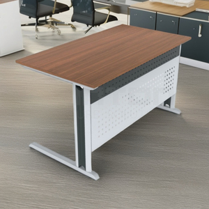 Escritorio de estudio de servicio pesado para aula y oficina con superficie resistente a los arañazos de marco fuerte y panel de modestia incorporado para estudiantes - Product Image 3