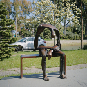 Famosa <span class=keywords><strong>Escultura</strong></span> Abstracta <span class=keywords><strong>de</strong></span> Albert Gyorgy, Figura Triste, para Decoración <span class=keywords><strong>de</strong></span> Jardín Exterior - Product Image 4