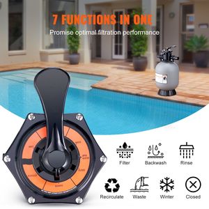 Filtro a Sabbia da 16 Pollici per Portata Fino a 35 GPM, Valvola Multiporta a 7 Vie, Sistema per Piscina Interrata 220V - Product Image 4