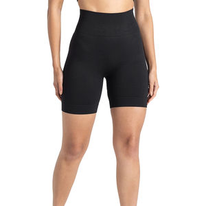 Ropa Deportiva de Yoga Suave y Transpirable, Shorts de Cintura Media de 1 Pieza, Cierre Elástico Frontal, Estampado Sólido, Secado Rápido para Gimnasio y Entrenamiento - Product Image 4