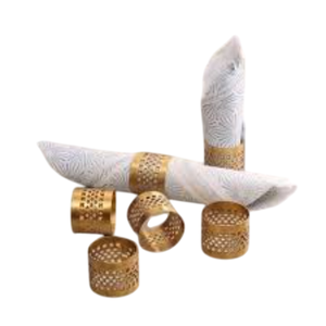 Handmade Silver Square Napkin Rings Set Of 6 Aluminum Metal Napkin Holders For Modern Home Dining <b>Table</b> Decoration & <b>Party</b> <b>Table</b> - Product Image 2