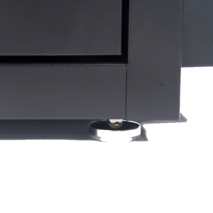 Matte Black Powder Coated Steel 2 Drawer Tool <b>Cabinet</b> Family keywords: for Garage Workshop Storage Use - Product Image 3