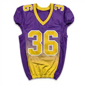 Maillot de football américain rose personnalisé avec contraste noir par sublimation – Tenue de sport pour événements caritatifs et uniformes de football américain - Product Image 5