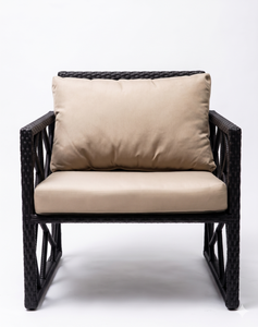 Modern Outdoor Synthetic PE Rattan <b>Armchair</b> Cushion Patio Garden Wicker Chair Wholesale - Product Image 3