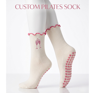 Wholesale <b>Hot</b> Sale High Quality Custom Cute Design Cotton Non Slip with Grips Pilates Yoga <b>Socks</b> for Girls - Product Image 1