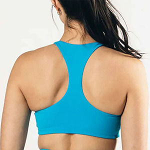 Custom <b>Blue</b> Sports <b>Bra</b> Breathable Shockproof Padded <b>Bras</b> Athletic Running Fitness Gym Workout Yoga Top Women - Product Image 4