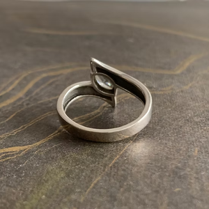 Simple Trendy <b>Crystal</b> <b>Ring</b> Handcrafted In Sterling Silver 925 for Daily & Occasional Wear Jewelry Accessories - Product Image 2
