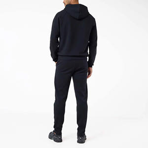 Ensemble de survêtement pour homme, design tendance, logo personnalisé, sweat-shirt à manches raglan noires et pantalon de jogging à jambes droites, streetwear, jogging, sweat-shirt pour homme - Product Image 2