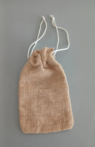 Charming and eco-friendly Jute <b>Drawstring</b> <b>Pouch</b> Bags made from premium quality natural jute Brown Jute Potli Bag - Product Image 2