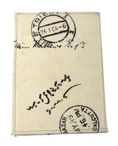 New Style Recycled Cotton Handmade Papers Hard Cover Refillable Canvas Multi Color Bird Being Screen Printed Paper Notebook - Product Image 4