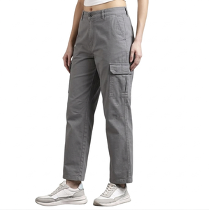 Pantalon de costume pour homme, 100% coton, coupe droite, taille mi-haute, fermeture éclair, pour le bureau et les affaires, grande quantité, qualité usine. - Product Image 1