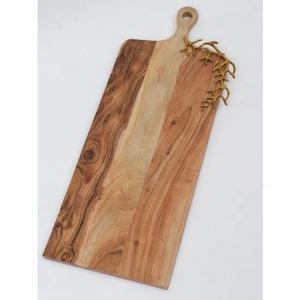 Nouveauté : Planches à découper rondes en bois d'acacia écologiques, épaisseur 1,5 cm, lavables au lave-vaisselle, directement de l'usine indienne, prix bas - Product Image 6