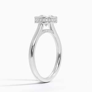 BOJ <b>Ring</b> 024 Cushion Cut 925 <b>Silver</b> Luna Hidden Halo Diamond <b>Ring</b> 2ct D Color VVS1 Moissanite GRA Certified Low Price <b>Ring</b> Sale - Product Image 2