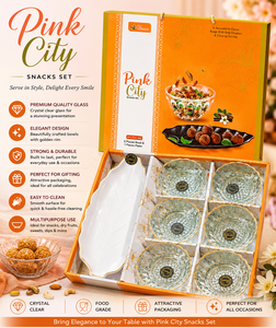 Juego de Regalo de 6 Tazones de Cristal con Brillo Mágico de Lujo, con Impresión, en Caja, para Servir, Vajilla Festiva, Fácil de Limpiar - Product Image 6