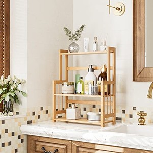 Bamboo Spice Rack Organizer <b>Table</b> - Eco-Friendly Kitchen Storage Wholesale - Product Image 5