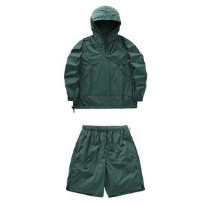 <b>Men</b> <b>Yellow</b> Hooded Tracksuit Set Full Sleeve Jacket With Side Pockets Lightweight Polyester Casual Summer Wear - Product Image 6