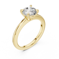 Bague de fiançailles de luxe en or 18 carats avec diamant de laboratoire certifié IGI, couleur D, pureté VVS2, prix fabricant imbattable et 5% de réduction