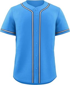 Maillot de baseball uni à manches courtes, pas cher, vente en gros, sublimation et broderie, maillot de baseball mondial - Product Image 1