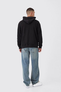 Wholesale Custom DTG Printing Plain Dyed Vintage Oversized 100% Cotton Terry Lined Heavyweight Thick Winter Hoodies Men - Product Image 3