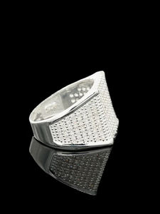 Bague carrée faite à la main, sertie de pierres, style Hip-Hop, bijoux de luxe, coupe brillante ronde VVS, bague personnalisée pour homme, effet bling-bling - Product Image 4
