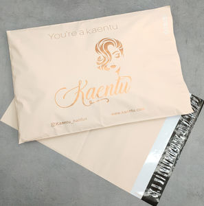 Sobres de Poliéster Color Crema Beige con Logotipo Personalizado (50-500 Unidades), 10x13 Pulgadas, Bolsas de Envío Mate, Embalaje Postal al por Mayor - Product Image 2