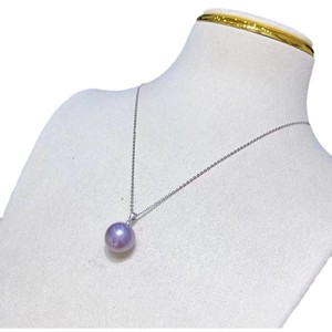 Collier en argent pur S925 avec pendentif en perle d'eau douce, style rétro français élégant, chaîne de clavicule à forte luminosité, collier en perle naturelle pour femmes - Product Image 5