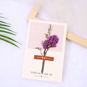 DIY Trockenblumen-Grußkarten-Bastelset für Kinder und Erwachsene Kunsthandwerk-Zubehör mit Umschlägen und Klebstoff - Product Image 4