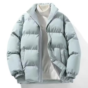 Veste matelassée d'hiver pour homme, nouvelle mode, épaisse, en coton, col montant, style décontracté - Product Image 1