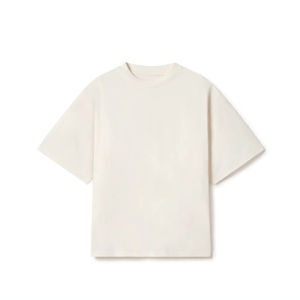 Camiseta de algodón de lujo para hombre, de alta calidad, estilo holgado, personalizada, de gran tamaño. - Product Image 1