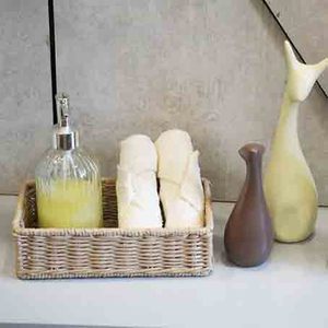 Highest Export Quality <b>Square</b> <b>Storage</b> Serving <b>Basket</b> Woven Rattan <b>Basket</b> Kitchen Ware Bathroom Usage Serving <b>Basket</b> Home Purpose - Product Image 1