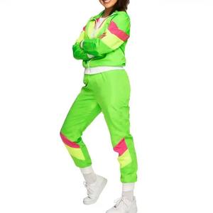 Conjunto Deportivo de Dos Piezas para Mujer, Estilo Y2K, Bloques de Color, Cierre de Cremallera Completa, Ropa Deportiva Ligera, Estilo Veraniego - Product Image 4