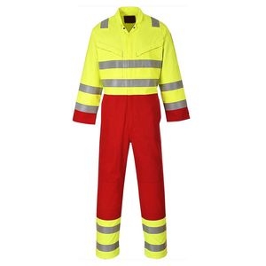 <b>Men's</b> Breathable Quick Dry Hi Visibility Reflective Workwear <b>Overalls</b> Safety Uniform Green with White Stripes - Product Image 6