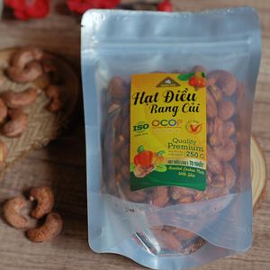Noix de cajou grillées bio certifiées ISO du Vietnam, qualité supérieure, non décortiquées, W180, 250g, fermeture éclair, prix direct usine, saveur beurrée et salée - Product Image 2