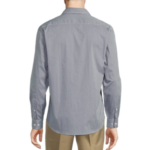Chemise habillée à manches longues pour homme, col rabattu, infroissable, décontractée élégante, en coton - Product Image 6