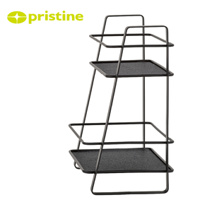 Shopee OEM Shelf Organizer Simple 2 tier Holder Rack Stand <b>Storage</b> <b>Kitchen</b> bathroom DIY Metal Taiwan Manufacturer Home - Product Image 3