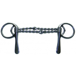 บิตม้าแบบ All-Horse Snaffle พร้อมปากบิตแบบเรียบ บิตครึ่งช้อนสำหรับสัตว์ บิตสแตนเลสสตีล - Product Image 1