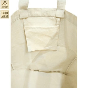 Sac de courses en mélange coton-polyester 305 GSM, 38x42x20 cm, avec logo personnalisé, vente en gros, OEM, commande en gros, modèle SNCH101A-GME - Product Image 5