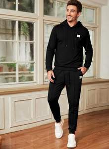 Conjunto deportivo de hombre, estilo pullover, corte ajustado, ideal para gimnasio, entrenamiento, jogging y uso casual moderno, en oferta. - Product Image 5