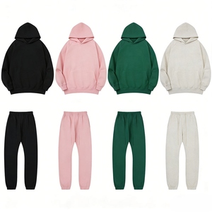 Wholesale Best Seller Clothing Men French Terry Pullover 100% Cotton Streetwear Tracksuits Sweatshirts <b>Sweatpants</b> and Hoodie <b>Set</b> - Product Image 1