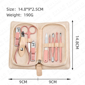 Heavy Duty Stainless Steel <b>Manicure</b> Pedicure Nail Grooming <b>Kit</b> Premium Nail Clipper Set Custom Logo Wholesale - Product Image 5