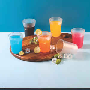 Elegant frosty glass tumbler stylish drinkware for refreshing beverages durable design perfect for home kitchen <b>bar</b> and everyday - Product Image 6