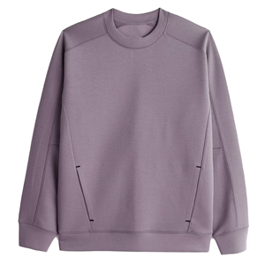 เสื้อสเวตเชิ้ตคอกลมสีพื้นแบบถักสำหรับผู้ชาย สไตล์ลำลอง ใส่ได้ในฤดูใบไม้ร่วง ทรงปกติ มีกระเป๋า - Product Image 5