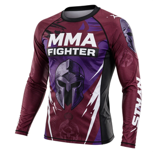 Camiseta de compresión de manga larga para lucha MMA, Rash Guard para hombre, ¡Gran oferta! Rash Guard personalizado para lucha MMA. - Product Image 2